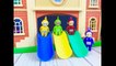 SLIDE RACES Teletubbies Toys Muppets Babies PLAYGROUND Playset Video for Toddlers-