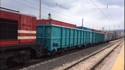 Türkiye'nin tek seferde en uzağa giden en uzun ihracat treni yolda
