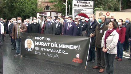 Korona virüsten hayatını kaybeden Prof. Dr. Murat Dilmener için İstanbul Üniversitesi Tıp Fakültesi'nde anma töreni düzenlendi