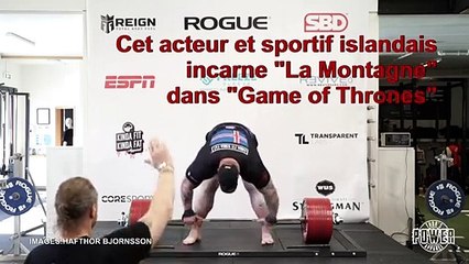 Bjornsson de "Game of Thrones" revendique le record du monde de deadlift