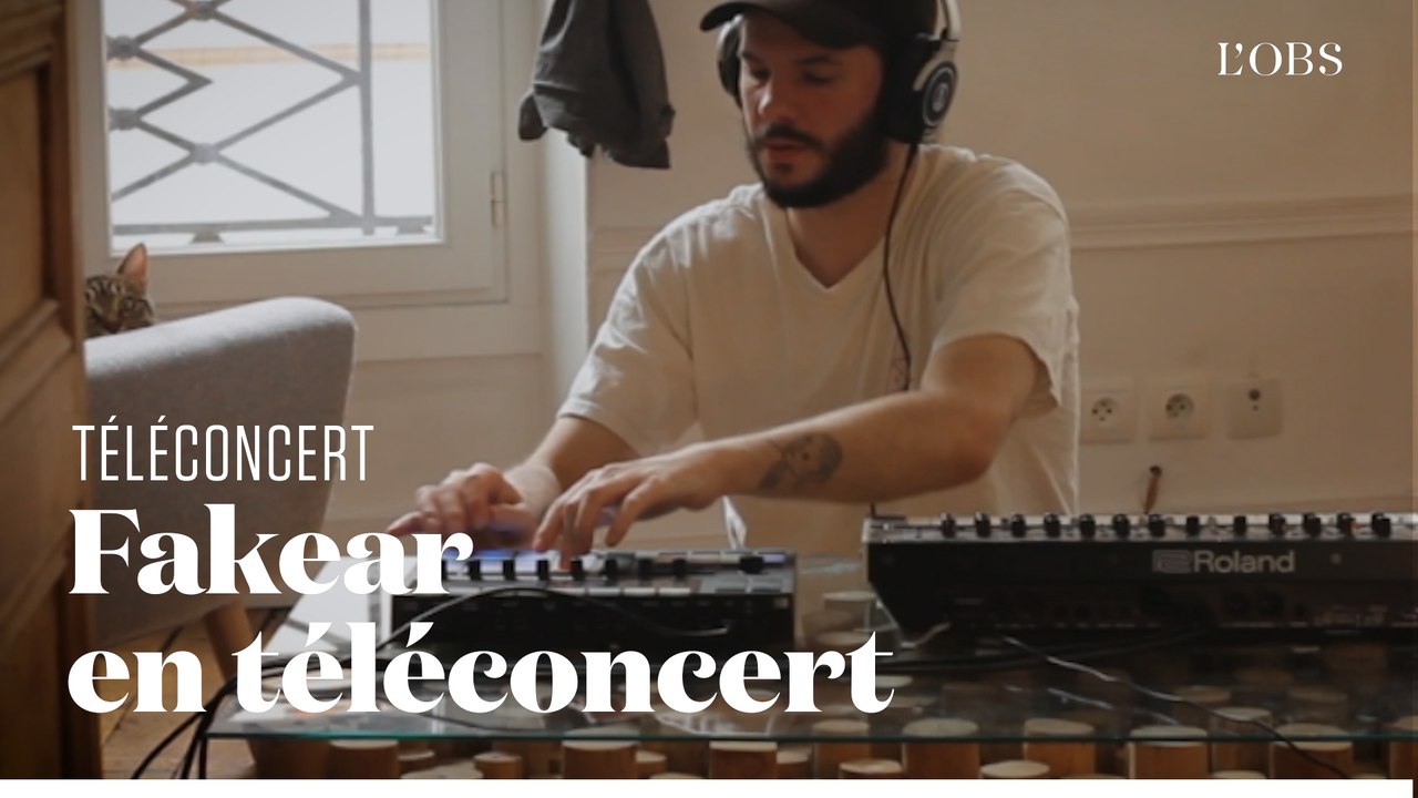 Fakear (et son chat) pour un mix électro contemplatif en téléconcert exclusif pour "l'Obs"