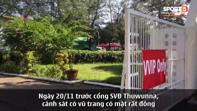 Cảnh sát vũ trang tràn ngập SVĐ tổ chức trận Myanmar - Việt Nam