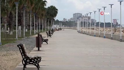 Mersin sahillerinde korona virüs sakinliği