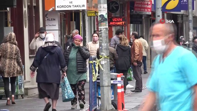 Kısıtlama sonrası cadde ve sokaklarda yoğunluk oluştu
