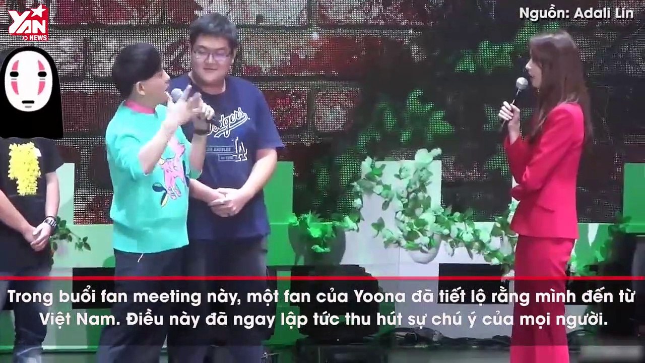 Phản ứng bất ngờ của Yoona khi biết có một fan Việt Nam đã vất vả để có mặt tại buổi fan meeting của mình
