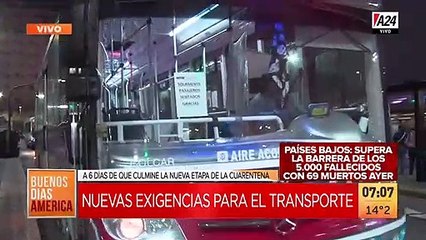 Nuevo protocolo en colectivos:40 % libre y sin cortinas