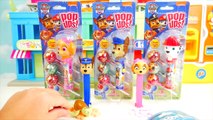Best Learning Videos with Paw Patrol Lolli Pop Ups and Pez Candy Dispensers for Kids!