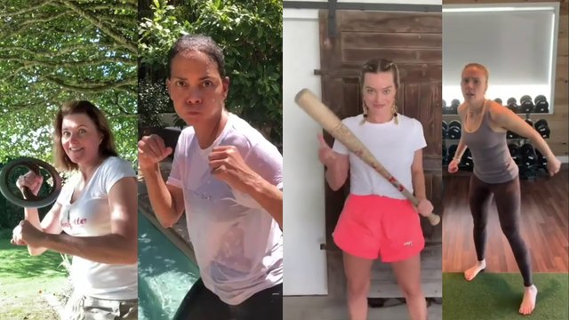 Scarlett Johansson, Margot Robbie, Drew Barrymore : Boss Bitch Fight Challenge