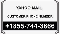 Yahoo Mail Customer Phone Number 1855-744-3666