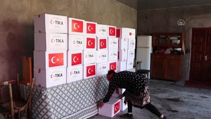 TİKA'dan Gürcistan'da 1000 aileye Kovid-19'la mücadele yardımı
