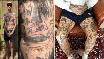 Lockdown में इस शख्स ने पुरे शरीर पर खुद बनाए Tattoo | Lockdown Tattoo Man Viral | Boldsky