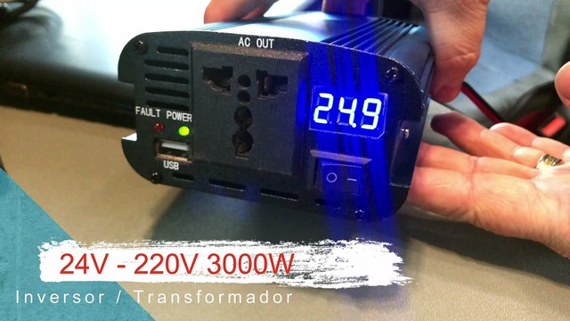 Inversores de corriente para Camion 12v -24v a 220v