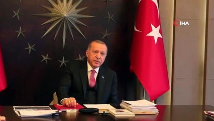 Cumhurbaşkanlığı kabinesi video konferansla toplandı