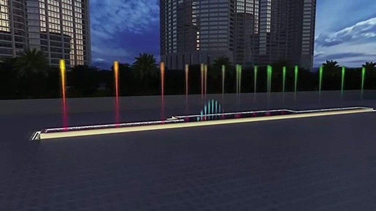 3D Fountain Animation!! 3d Particle Animation Walkthrough !! The Imagine Studio !!