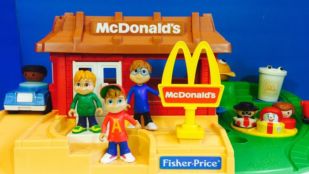 Rare MCDONALD'S Drive Thru FISHER PRICE Play Place with ALVIN and the  CHIPMUNKS TOYS- - video Dailymotion