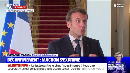 Coronavirus: selon Emmanuel Macron, "le confinement a été efficace"