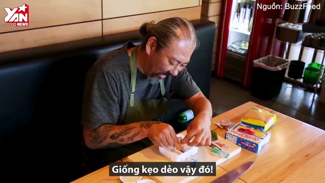 Food Porn: Chiêm ngưỡng đầu bếp sushi chính hiệu chế biến kẹo sushi lạ lùng