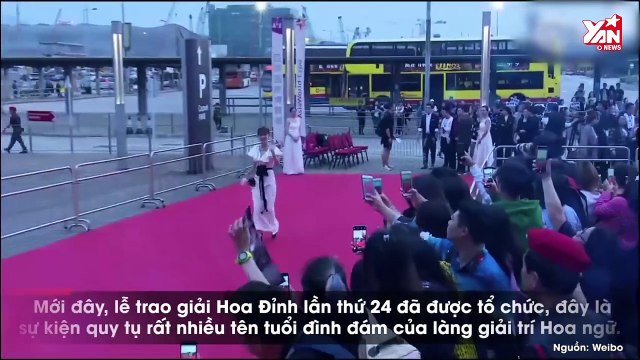 Hai nàng Đát Kỷ Ôn Bích Hà và Ngô Cẩn Ngôn cùng đọ sắc trên thảm đỏ Lễ trao giải Hoa Đỉnh lần thứ 24