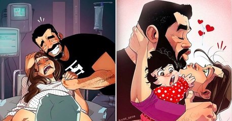 Yehuda Devir revient avec de nouvelles illustrations de sa petite famille et c'est toujours aussi touchant
