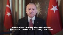 Erdoğan'dan AB toplantısına videolu mesaj: Covid-19 aşısı tüm insanlığın ortak malı olmalı