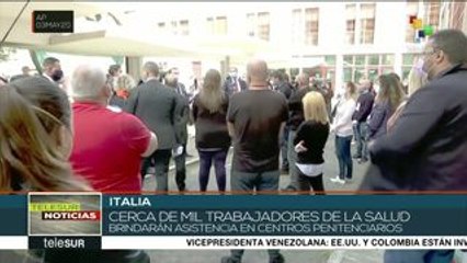 Médicos italianos atenderán a reos contra la pandemia