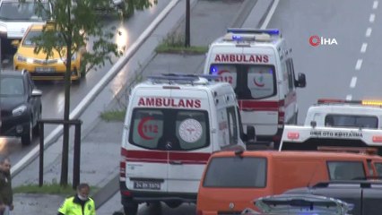 Maltepe'de minibüsle otomobil kafa kafaya çarpıştı: 2 yaralı