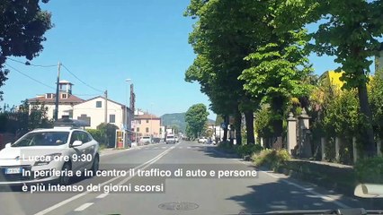 Il primo giorno della fase 2 a Lucca