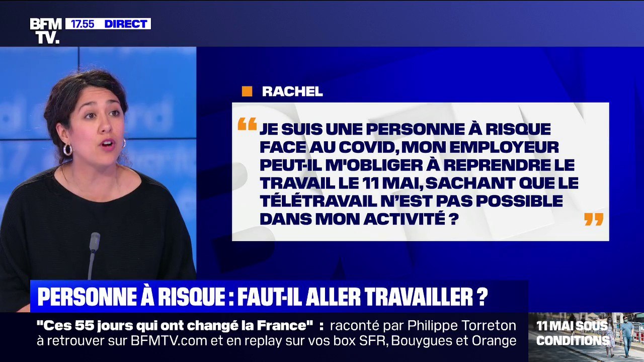 Je suis une personne à risque, mon employeur peut-il m'obliger à reprendre le travail le 11 mai? BFMTV répond à vos questions
