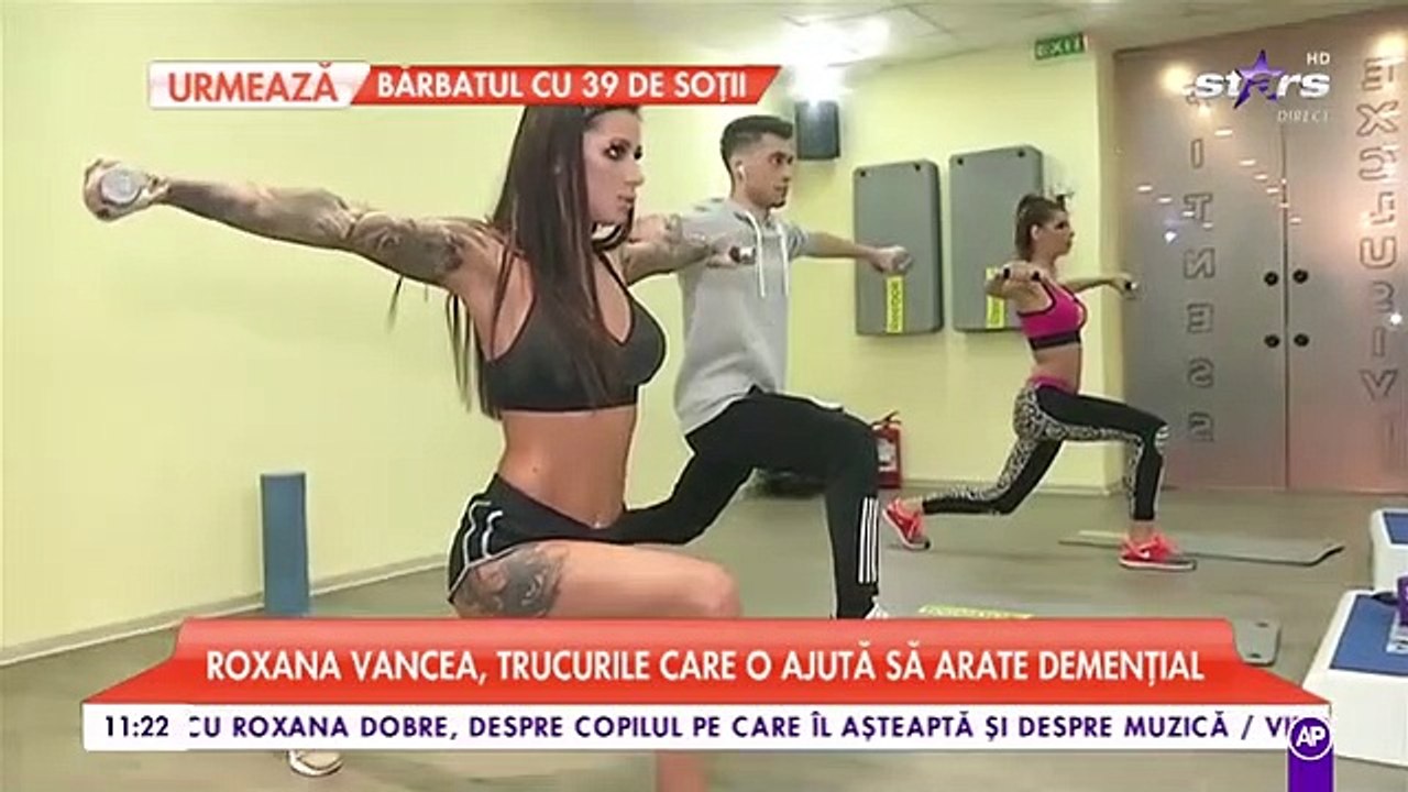Roxana Vancea, trucurile care o ajută să arate demențial. Exercițiile cu care topești grăsimi