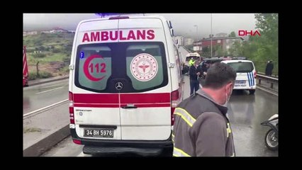 MALTEPE'DE YOL ÇALIŞMASI NEDENİYLE KAZA 2 YARALI-2