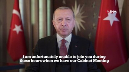 Cumhurbaşkanı Erdoğan'dan AB toplantısına videolu mesajla katıldı