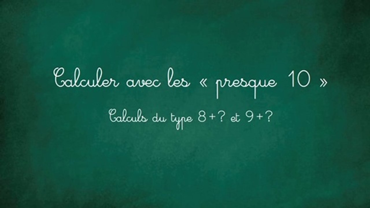 Les presque 10 CP (ligne numérique)