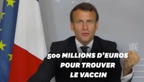 Coronavirus: Macron promet un demi-milliard d'euros pour trouver un vaccin