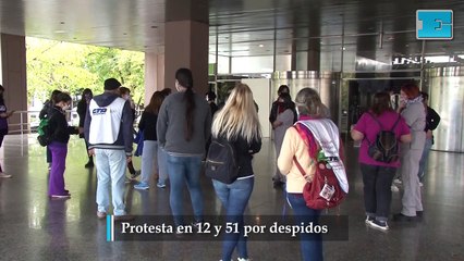 Protesta en 12 y 51 por despidos