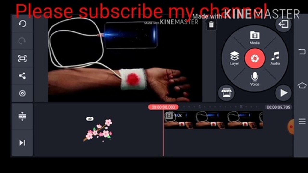 Tiktok new hand charging art tutorial!!  Kinmastar editing