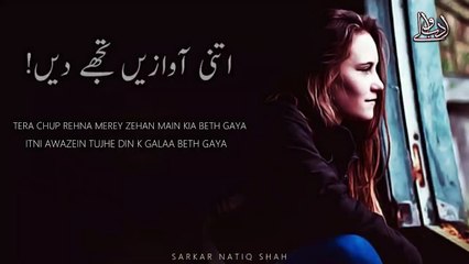 GALA BAITH GAYA _ TEHZEEB HAFI POETRY _ URDU SHAYARI _ SAD HINDI SHAYARI