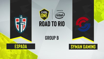 CSGO - ESPADA vs. Syman Gaming [Overpass] Map 3 - ESL One Road to Rio - Group B - CIS