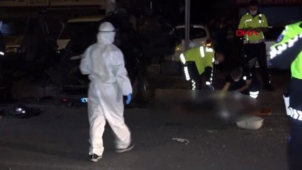 ANTALYA 'Makas' atan otomobil faciası 1 ölü, 1 yaralı