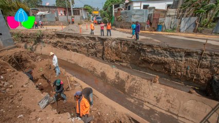 Avanza construcción de puente vehicular en el barrio Carlos Núñez Sur del Distrito VII