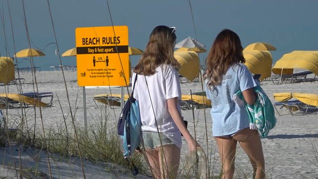 Iconic beaches reopen along Florida's Gulf Coast
