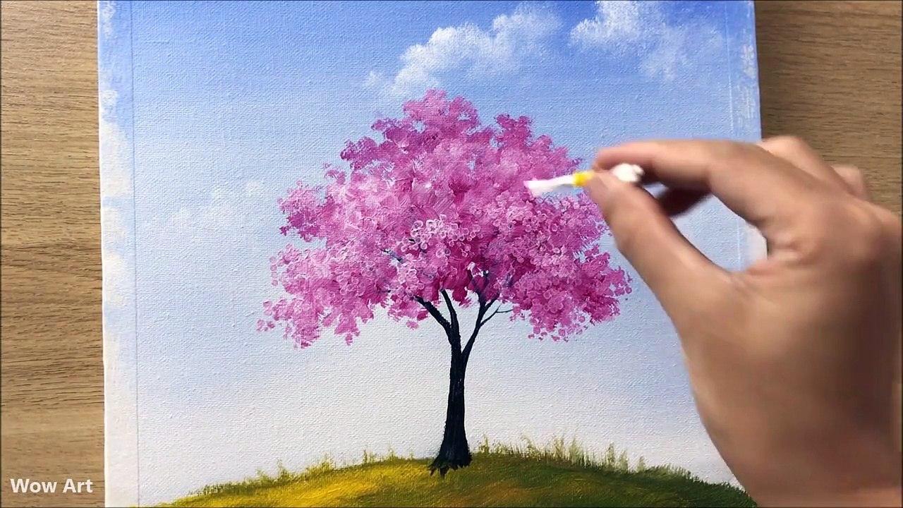 Challenge _ Acrylic _ Spring Painting
