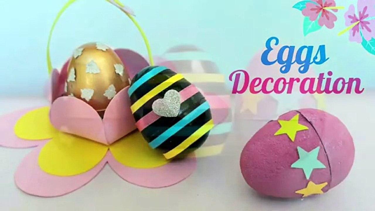 Egg Decoration - How to decorate Easter eggs - DIY Easter Ideas - #Easter craft ideas - Kids Craft