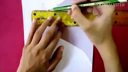 How to draw a 3D ladder - Art Trick - Creative Ideas..