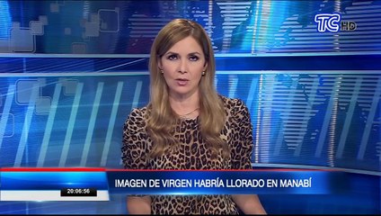Imagen de virgen habría llorado en Manabí, según habitantes