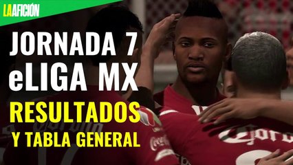 Tabla general de la eLiga MX tras la jornada 7