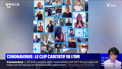 Coronavirus: le clip caritatif de l'OM pour les soignants marseillais