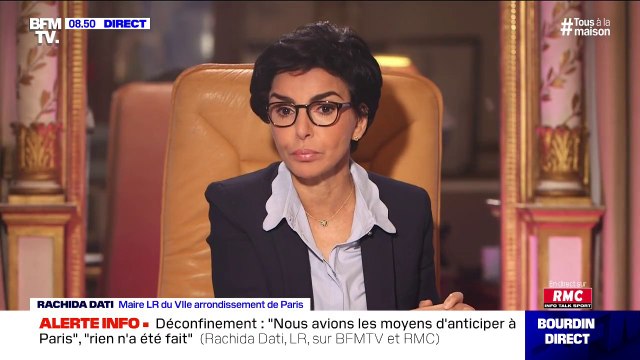 Rachida Dati (LR) n'est pas favorable à l'application StopCovid, avant le tracking, faisons le testing