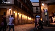 Residents of Madrid enjoy evening walk as lockdown in Spain eases