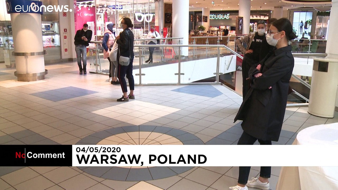 Shopping Center in Polen wieder geöffnet