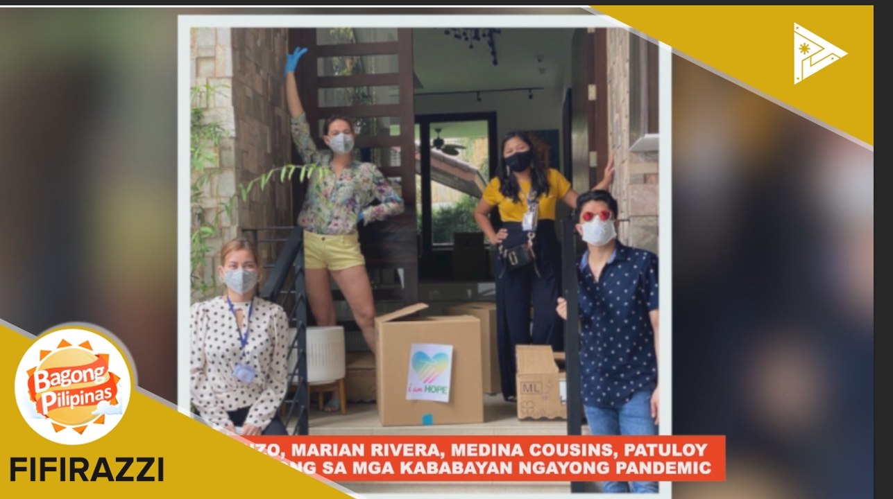 FIFIRAZZI: Bea Alonzo, Marian Rivera, Medina cousins, patuloy ang pagtulong sa mga kababayan ngayong pandemic; Eminem, ipasusubasta ang kakaibang sapatos bilang tulong sa mga apektado ng CoVID-19
